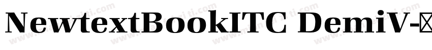 NewtextBookITC DemiV字体转换